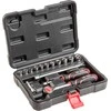 Įrankių rinkinys TOP TOOLS 1/4", 15 vnt. (antgaliai, veržliarakčiai)