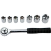 Raktas galvutėms TOP TOOLS 3/8" (8 vnt. rinkinys)