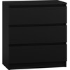 Top E Shop Baldai - Topeshop M3 Juoda 6l Komoda