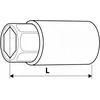 Šešiakampė galvutė Topex 1/2", 21mm
