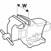 Spaustuvas su priekalu Topex, 100mm