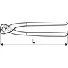 Topex gipso replės 250mm 32D541