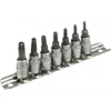 Torx Antgalių Rinkinys TOPEX 39D378 (7 vnt., T10-T40, 1/4"