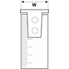 Ruletė gumuota Schift Lock Topex | 10mx25mm