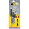 Topex Torx stiebo veržliarakčio komplektas L T10-T50 9vnt.