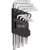 Topex Torx raktų rinkinys, tipas L T10-T50 9 vnt. 35D960