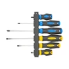 Atsuktuvų komplektas TOPEX 6 vnt. + laikiklis (5x38mm, 5x100mm, 6.5x150mm, PH1x100mm, PH2x38mm, PH2x150mm)