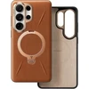 Dėklas Torras Ostand Q3 VegSkin, amber ruda – Samsung Galaxy S26 Ultra