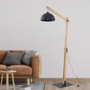 Toršeras TK Lighting Oslo 5582 toršeras 1x15W E27 juoda/medinė