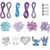 Totum : Disney Stitch – 2 in 1 kūrybiškumo rinkinys (modelio dažai ir apyrankių pakabukai) (TT700178)