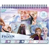 Totum Lipdukai pagal numerius FROZEN Ledo šalis spalvinimo knygelė „Pasidaryk pats“