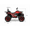 Toyz POJAZD AKUMULATOROWY QUAD GIGANT Žalias