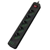 Transcend Riff F25U 2m pagarinātājs ar 3 Ligzdām + 3 USB + 1 USB-C