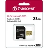 Atminties kortelė TRANSCEND 32GB UHS-I U1 Micro SD su adapteriu SD