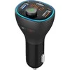 ART transmiter FM bluetooth 5.0 + USB A QC3.0 + Typ C (total 30W) FM-73 juodas