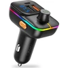 XO transmitter FM BCC09 Bluetooth MP3 car charger 25W juodos spalvos