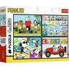 Trefl Dėlionė 4x250 vnt. - „Peanuts“
