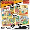 Dėlionė TREFL GARFIELD 4 dėlionių rinkinys