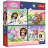 Trefl Dėlionė 4x88 PremPlud Kids Cat Games 34694