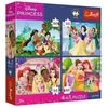 Trefl Dėlionė 4x88 PremPlus Kids Romantyczne księżn.34700