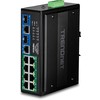 Šakotuvas TRENDnet 10 prievadų pramoninis gigabitas, 400 W PoE++ DIN bėgio komutatorius