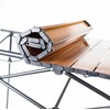 PLATINET SULANKSTOMAS STOIVYBINIO STALAS, SUSUKAMAS STORAGE, 93X54X50 CM, MEDIENOS SPALVOS, JUODOS KOJELĖS [45963]