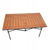 PLATINET SULANKSTOMAS STOIVYBINIO STALAS, SUSUKAMAS STORAGE, 93X54X50 CM, MEDIENOS SPALVOS, JUODOS KOJELĖS [45963]