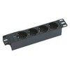 Listwa zasilająca Triton TRITON 10" rozvodný panel 4x230V DIN- 2m, černý