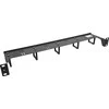 Organizatorius Triton InLine® 19'' kabelių tvarkymo skydelis, 5 plastikiniai laikikliai horizontaliai, RAL 9005, juodas