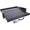 Triton InLine® 19" stumdoma lentyna 350 mm 30 kg 2HE RAL 9005 juoda