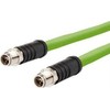 Triton METZ CONNECT jungiamasis kabelis M12 kištukas - M12 kištukas, 8 kontaktų X kodavimas, tiesus-dešininis, sukimo momentas, 10 m