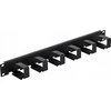 TRITON 19" įrišimo skydelis 1U, 6x įrišimo kabliukas 70x27 mm, juodas