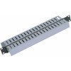 Triton Triton 19" panel 1U with 2x cable trunking