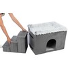 Trixie 38039, Cave pet bed, Indoor, Cat, Pilkas, Rectangular, Monochromatic