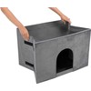 Trixie 38039, Cave pet bed, Indoor, Cat, Pilkas, Rectangular, Monochromatic