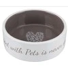 TRIXIE Pet's Home Dubenėlis, keramika, 0.3 l, ø 12 cm, cream-smėlio