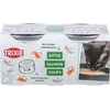Trixie Kittis lašiša Soup przysmak zupy, katei, vištiena i lašiša, 4 × 80 g, 4 vnt/pakuotė