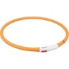 TRIXIE LED antkaklis USB, silikonas, XS-XL 70cm/10mm, oranžinis