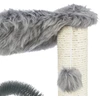 Trixie Pagrindas, stovimas stulpelis su šepetėliu, katėms, pilkas, 50 cm