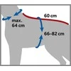 TRIXIE Maudymosi chalatas šunims,medvilnė, L: 60 cm, pilkas