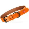 Trixie ZOLUX Antkaklis šuniui iš klasikinės odos 40 cm / 16 mm oranžinės spalvos