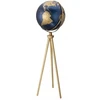 Troika Globus Sputnik, na stojaku, śr. 43 cm, aukštis 1,40 m, mėlyna-auksinė (TRG4332-DBGO/AB)