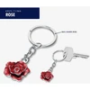 Troika Raktų pakabukas Rose, emaliuotas metalas, raudonai sidabrinis (TRKR25-11/MA)