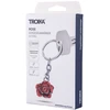 Troika Raktų pakabukas Rose, emaliuotas metalas, raudonai sidabrinis (TRKR25-11/MA)