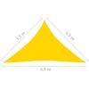 Uždanga nuo saulės, geltona, 3,5x3,5x4,9m, oksfordo audinys