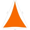 Uždanga nuo saulės, oranžinė, 4x4x5m, oksfordo audinys