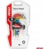 Trumpi TORX raktai, 9 vnt., S2 AMIO-04300