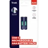 Trust įkraunamos AAA baterijos su USB-C jungtimi