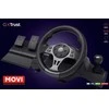 Trust GXT 289 Movi Juodas USB Vairas + Pedalai Nintendo Switch, PlayStation 4, Xbox One S, Xbox One X, Xbox Series S, Xbox Series X