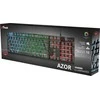 Trust žaidimų klaviatūra USB QWERTY ispaniška su RGB apšvietimu Azor 23823